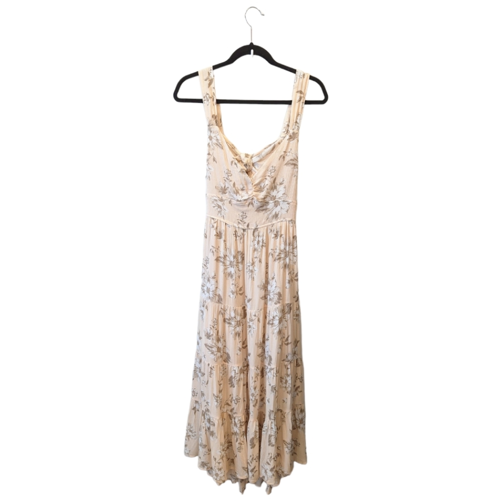 NWT Dress Forum Peach Floral Maxi Dress